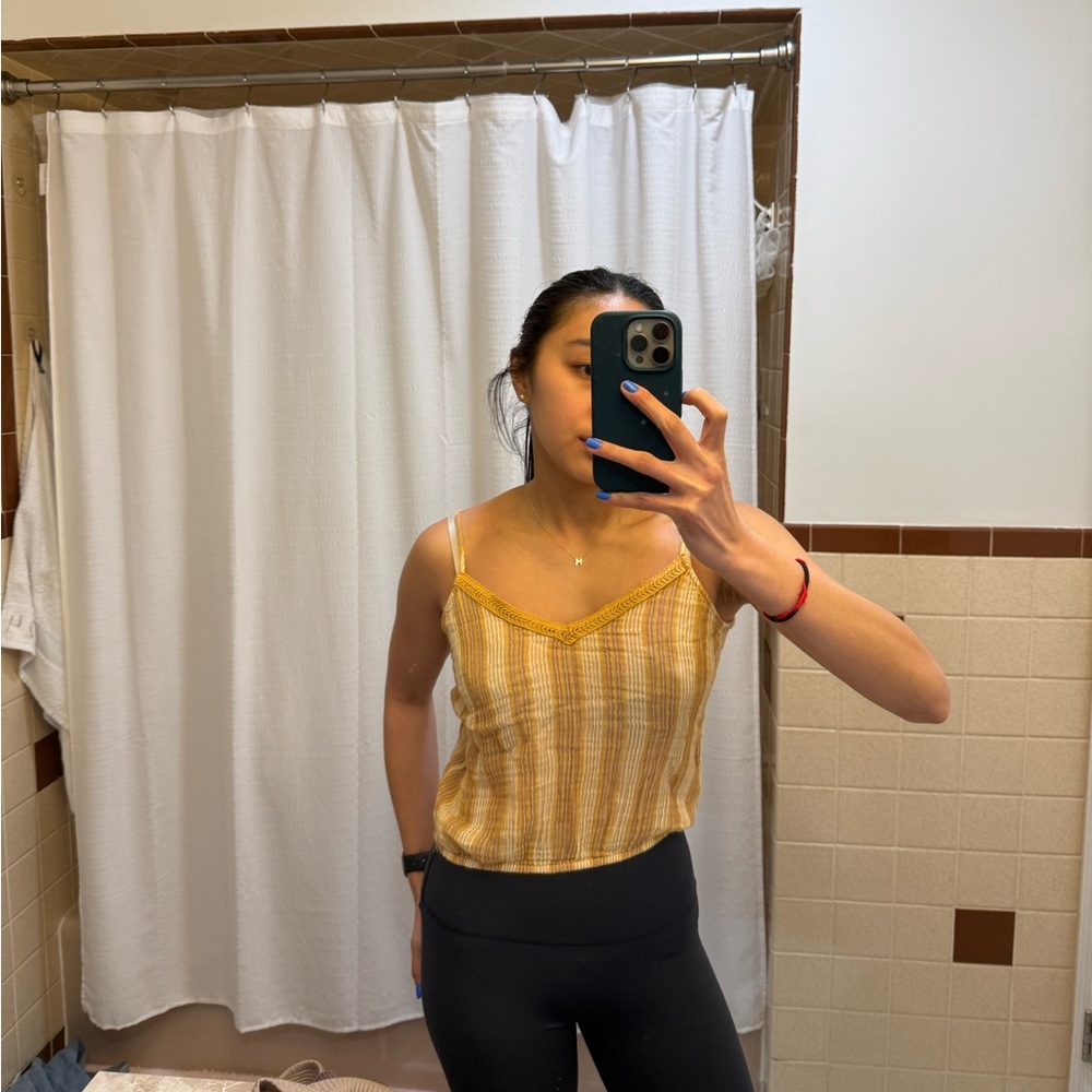 yellow American eagle top
